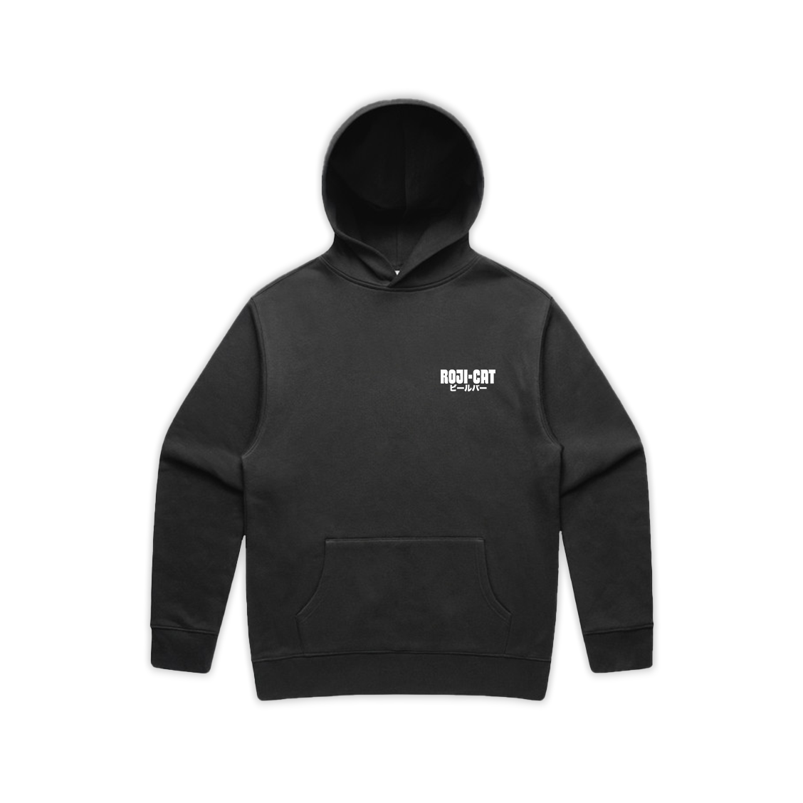 Rojicat Beer Hoodie - Big Cat Black - RojiCat