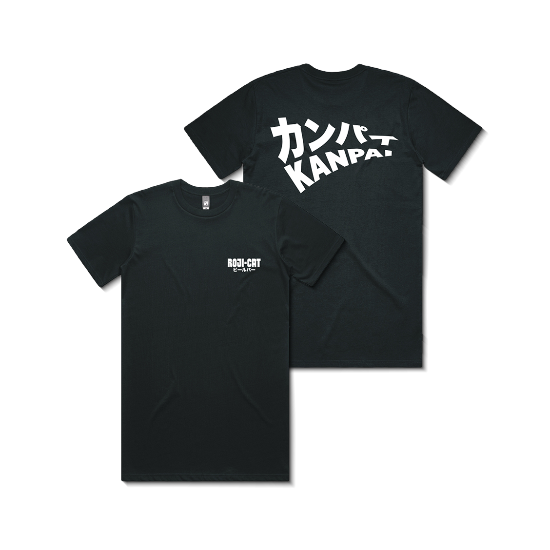 RojiCat Beer T-Shirt – Roji Kampai Black - RojiCat