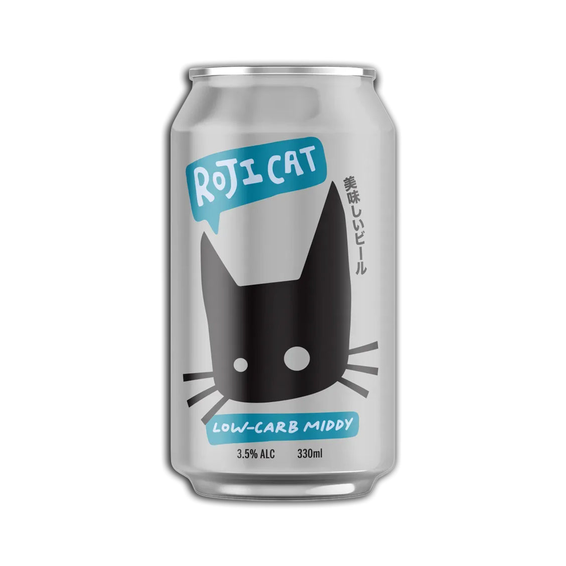 RojiCat Low-Carb Middy – Crisp, Refreshing, & Light Beer (3.5% ABV) - RojiCat