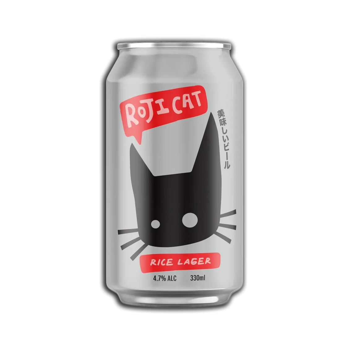 RojiCat Rice Lager – Clean, Crisp, & Japanese-Inspired Lager (4.7% ABV) - RojiCat
