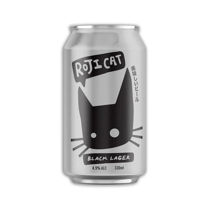 RojiCat Black Lager – Smooth, Roasty, & Easy-Drinking Dark Lager (4.9% ABV) - RojiCat